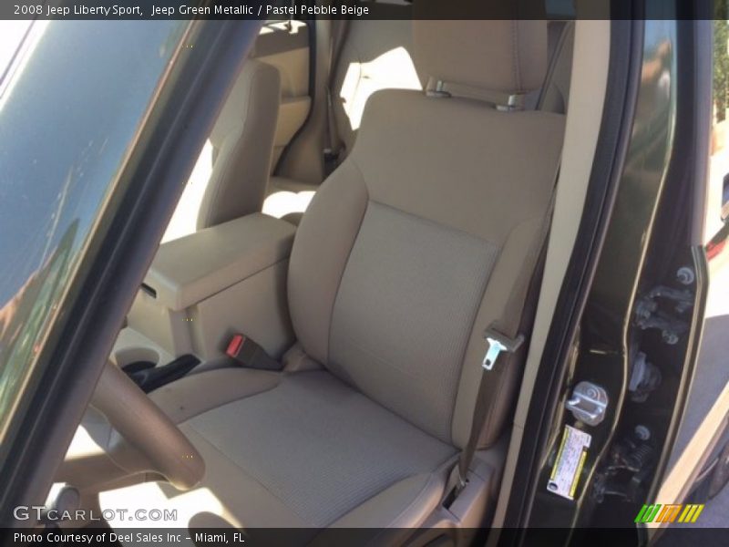 Jeep Green Metallic / Pastel Pebble Beige 2008 Jeep Liberty Sport