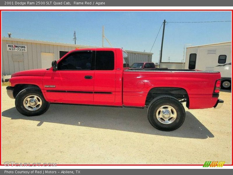 Flame Red / Agate 2001 Dodge Ram 2500 SLT Quad Cab