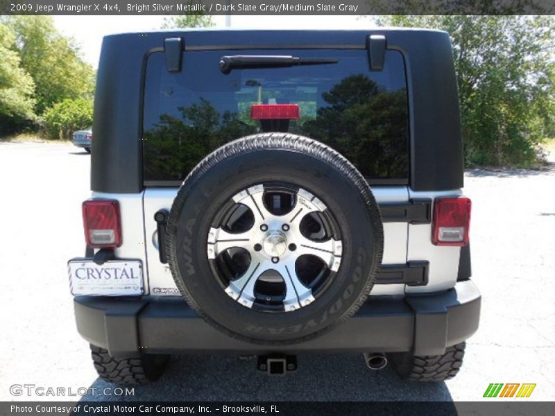 Bright Silver Metallic / Dark Slate Gray/Medium Slate Gray 2009 Jeep Wrangler X 4x4