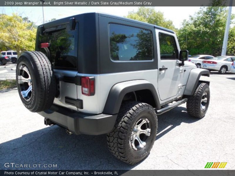 Bright Silver Metallic / Dark Slate Gray/Medium Slate Gray 2009 Jeep Wrangler X 4x4
