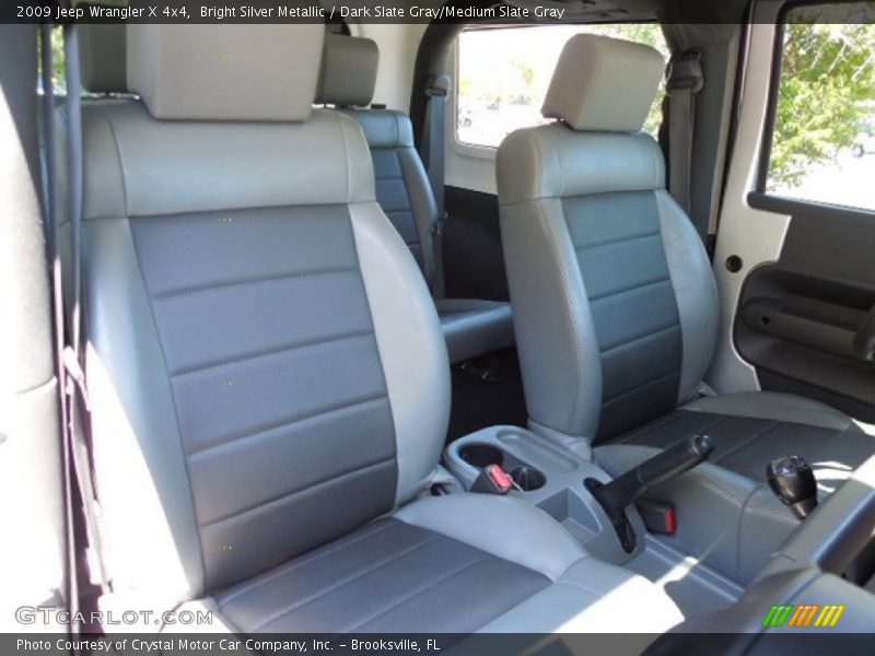 Bright Silver Metallic / Dark Slate Gray/Medium Slate Gray 2009 Jeep Wrangler X 4x4