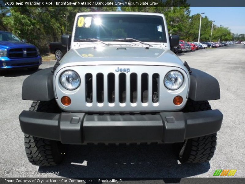 Bright Silver Metallic / Dark Slate Gray/Medium Slate Gray 2009 Jeep Wrangler X 4x4