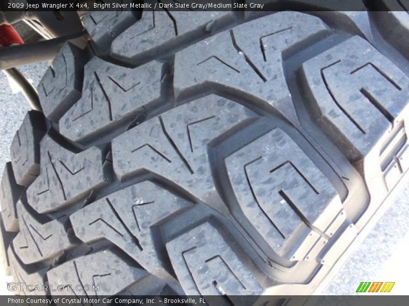 Bright Silver Metallic / Dark Slate Gray/Medium Slate Gray 2009 Jeep Wrangler X 4x4