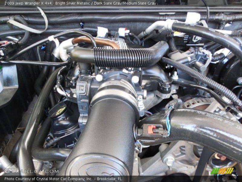 Bright Silver Metallic / Dark Slate Gray/Medium Slate Gray 2009 Jeep Wrangler X 4x4
