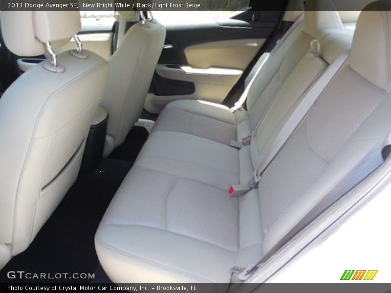 New Bright White / Black/Light Frost Beige 2013 Dodge Avenger SE