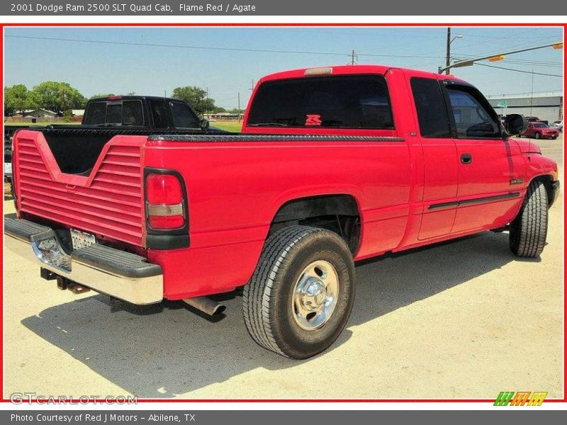 Flame Red / Agate 2001 Dodge Ram 2500 SLT Quad Cab