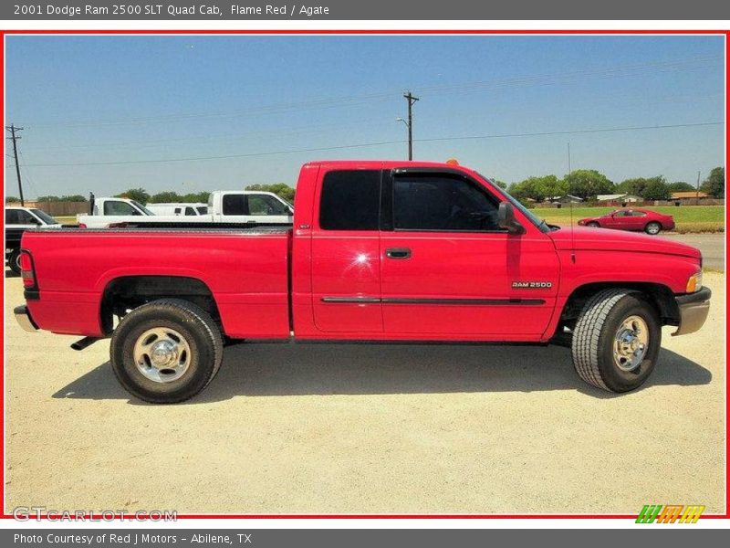 Flame Red / Agate 2001 Dodge Ram 2500 SLT Quad Cab