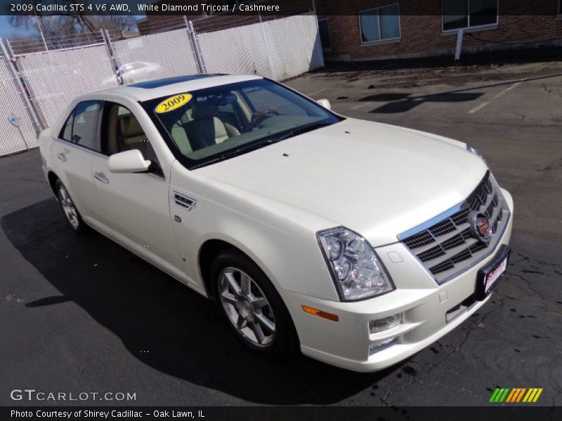 White Diamond Tricoat / Cashmere 2009 Cadillac STS 4 V6 AWD