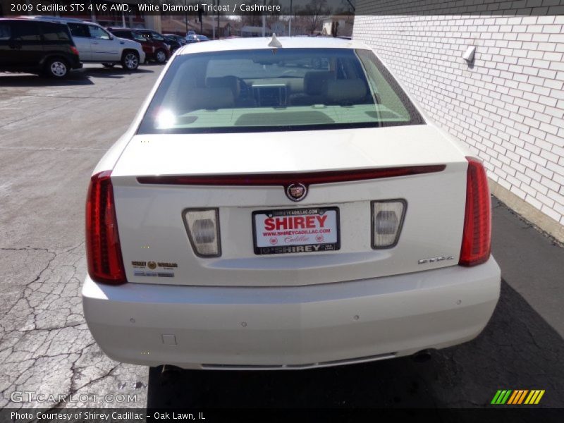 White Diamond Tricoat / Cashmere 2009 Cadillac STS 4 V6 AWD