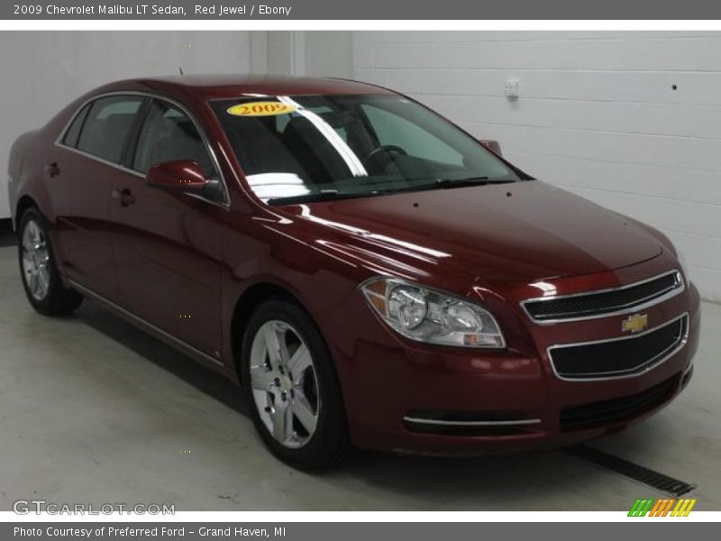 Red Jewel / Ebony 2009 Chevrolet Malibu LT Sedan