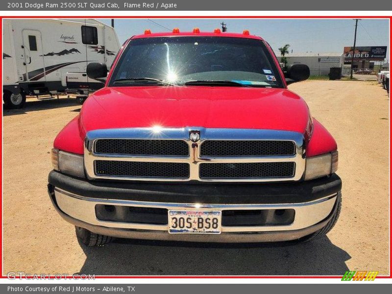 Flame Red / Agate 2001 Dodge Ram 2500 SLT Quad Cab