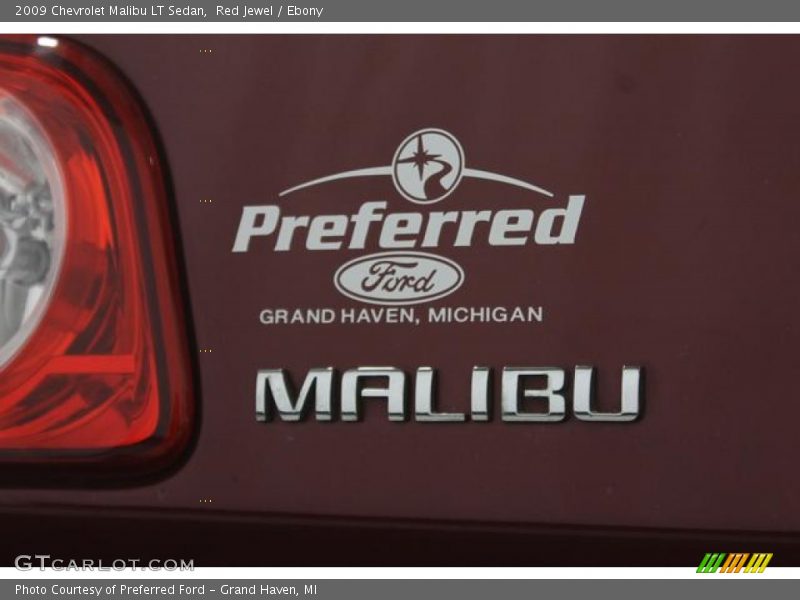 Red Jewel / Ebony 2009 Chevrolet Malibu LT Sedan