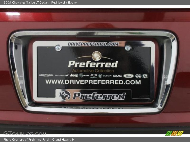 Red Jewel / Ebony 2009 Chevrolet Malibu LT Sedan