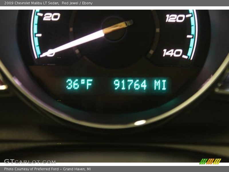 Red Jewel / Ebony 2009 Chevrolet Malibu LT Sedan