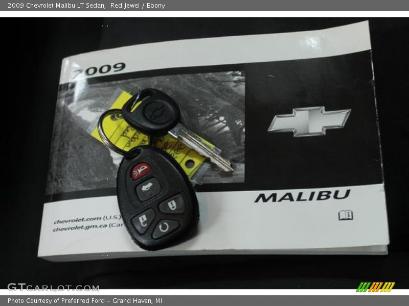 Red Jewel / Ebony 2009 Chevrolet Malibu LT Sedan
