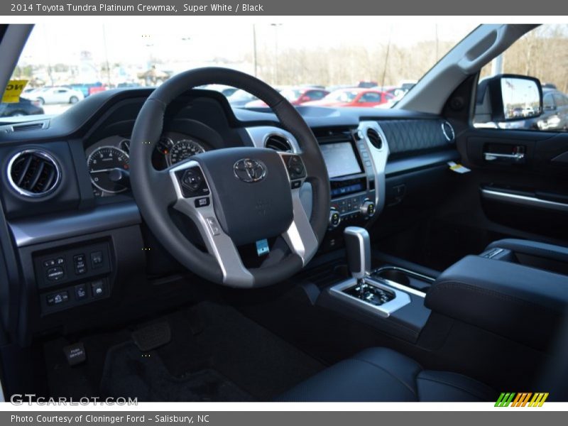 Super White / Black 2014 Toyota Tundra Platinum Crewmax