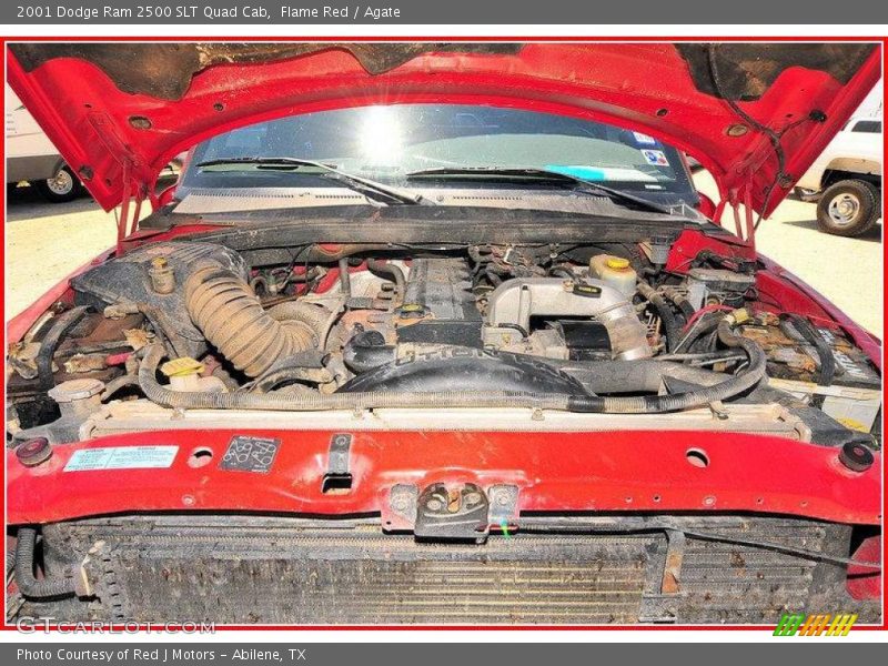 Flame Red / Agate 2001 Dodge Ram 2500 SLT Quad Cab
