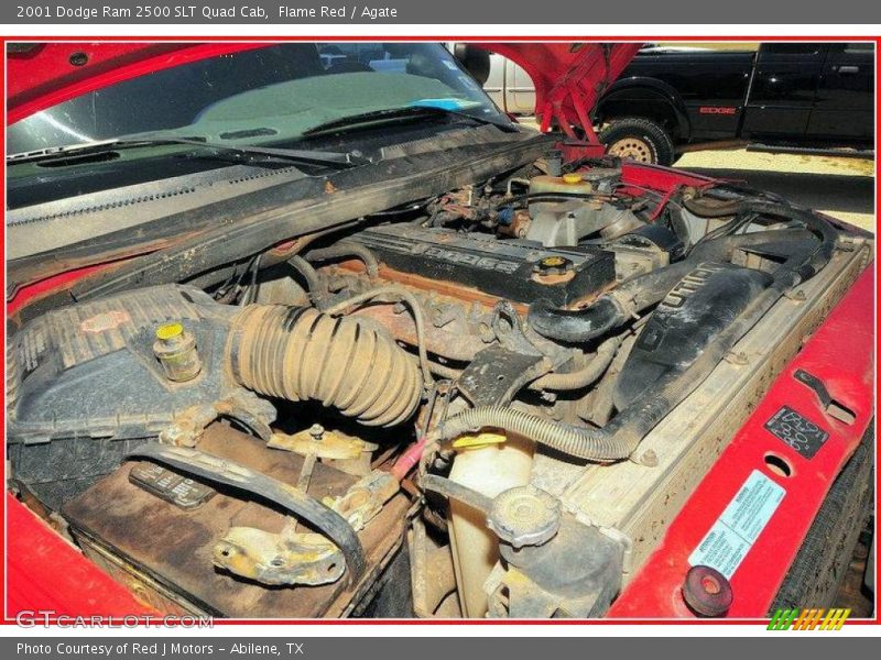 Flame Red / Agate 2001 Dodge Ram 2500 SLT Quad Cab