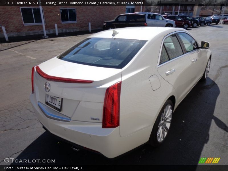 White Diamond Tricoat / Caramel/Jet Black Accents 2013 Cadillac ATS 3.6L Luxury