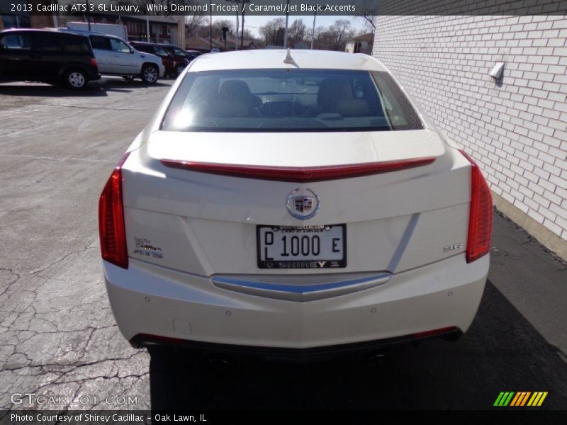 White Diamond Tricoat / Caramel/Jet Black Accents 2013 Cadillac ATS 3.6L Luxury