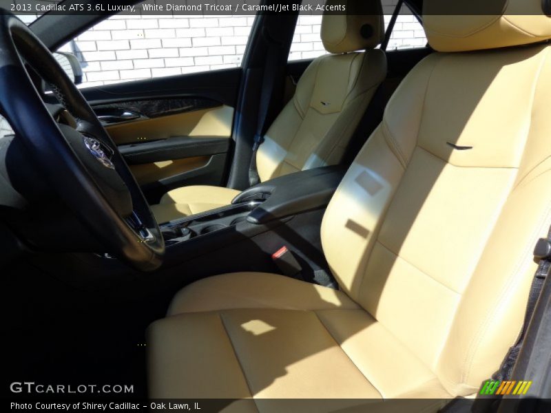 White Diamond Tricoat / Caramel/Jet Black Accents 2013 Cadillac ATS 3.6L Luxury
