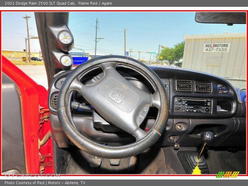 Flame Red / Agate 2001 Dodge Ram 2500 SLT Quad Cab