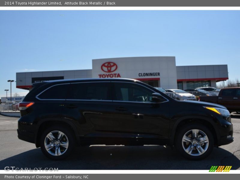 Attitude Black Metallic / Black 2014 Toyota Highlander Limited