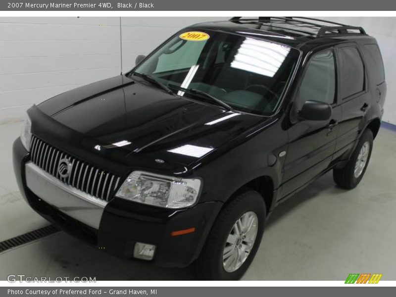 Black / Black 2007 Mercury Mariner Premier 4WD