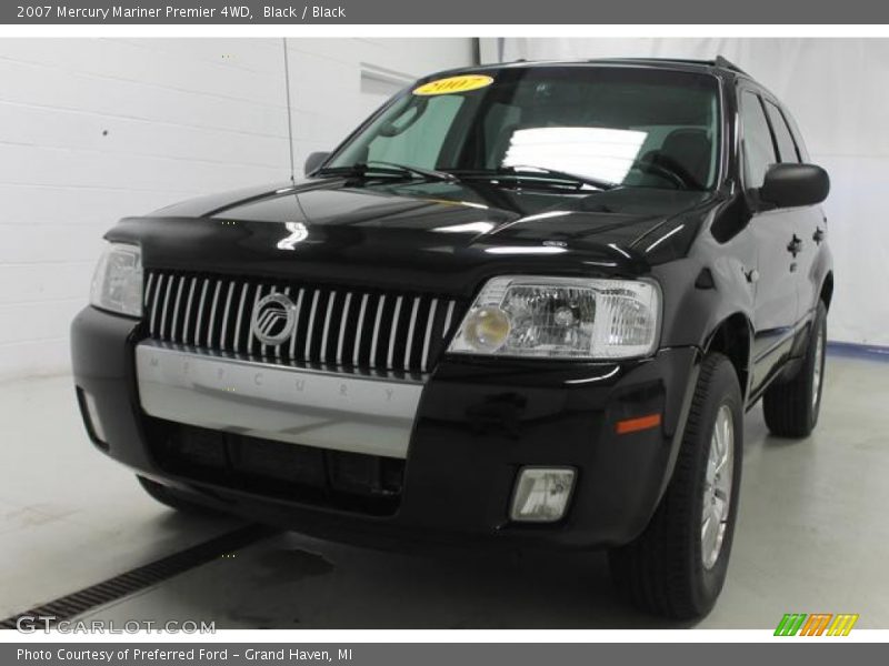 Black / Black 2007 Mercury Mariner Premier 4WD