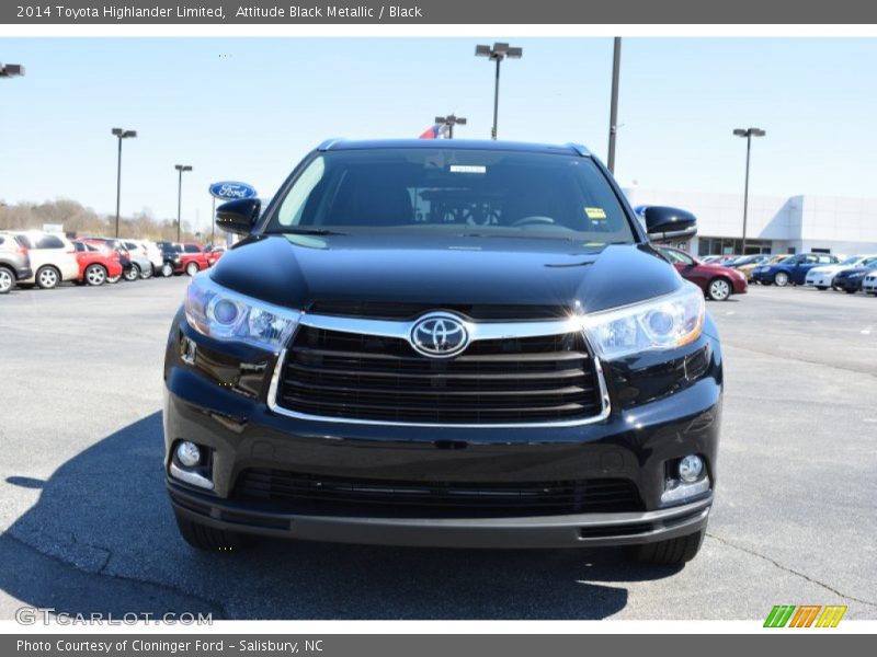 Attitude Black Metallic / Black 2014 Toyota Highlander Limited