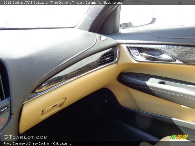 White Diamond Tricoat / Caramel/Jet Black Accents 2013 Cadillac ATS 3.6L Luxury