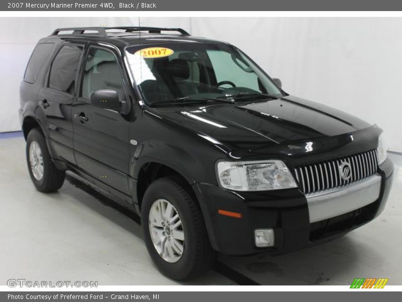 Black / Black 2007 Mercury Mariner Premier 4WD