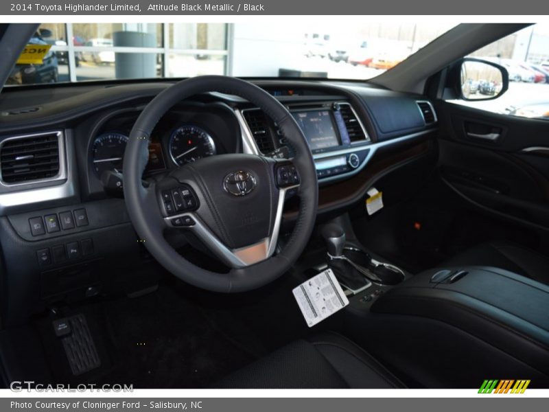 Attitude Black Metallic / Black 2014 Toyota Highlander Limited