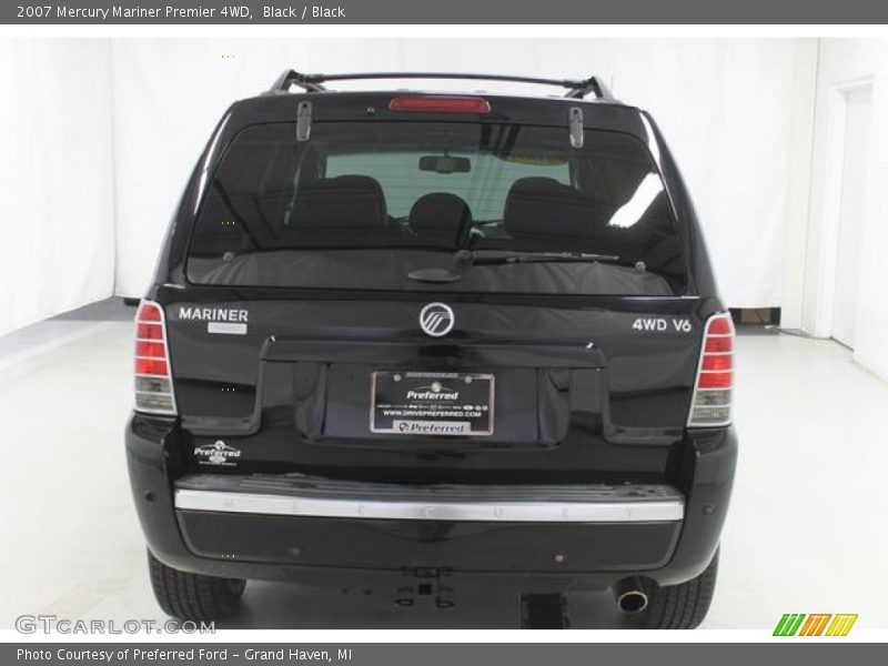 Black / Black 2007 Mercury Mariner Premier 4WD
