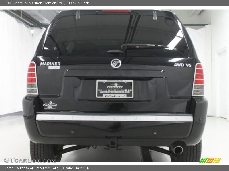 Black / Black 2007 Mercury Mariner Premier 4WD
