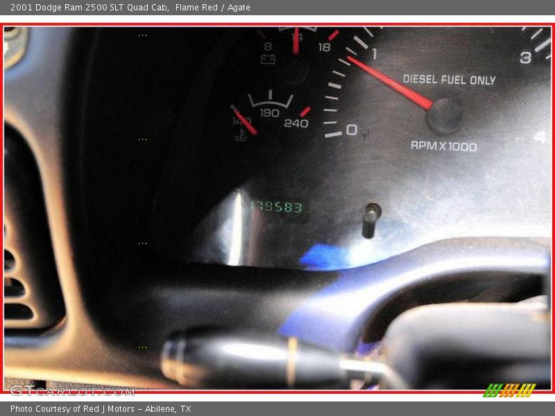 Flame Red / Agate 2001 Dodge Ram 2500 SLT Quad Cab