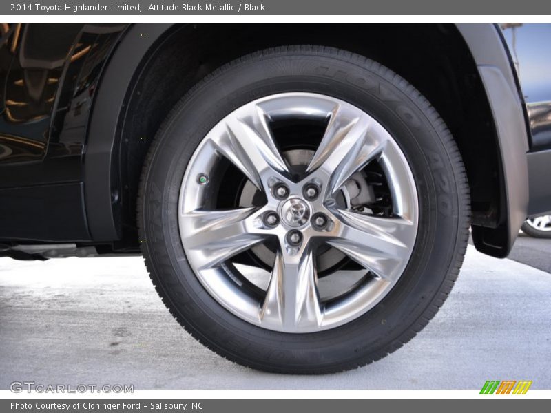 Attitude Black Metallic / Black 2014 Toyota Highlander Limited