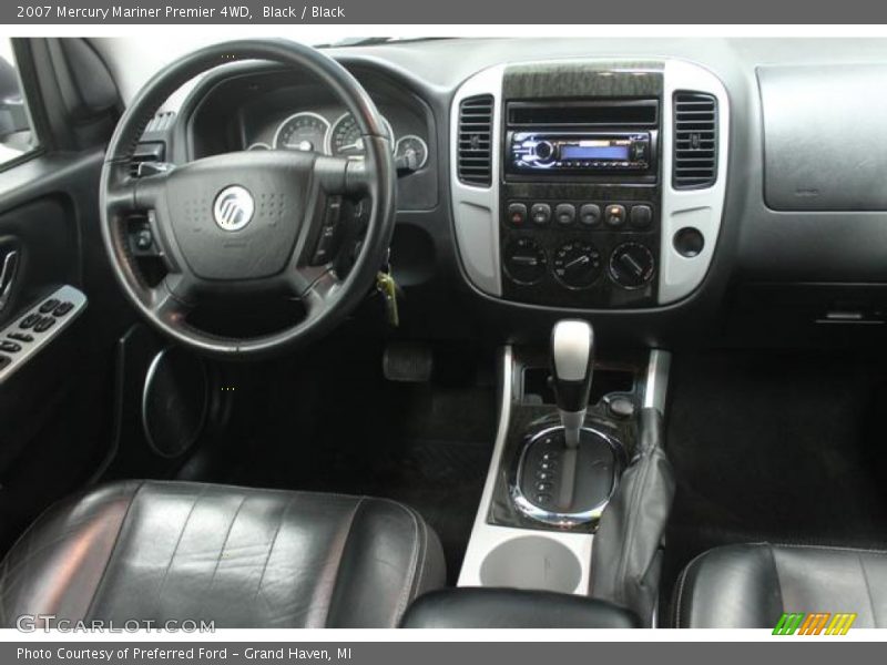 Black / Black 2007 Mercury Mariner Premier 4WD