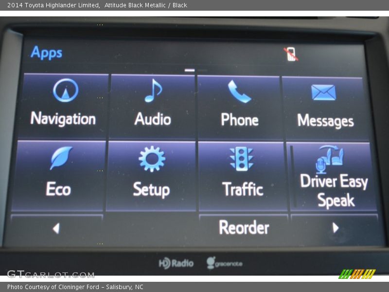 Attitude Black Metallic / Black 2014 Toyota Highlander Limited