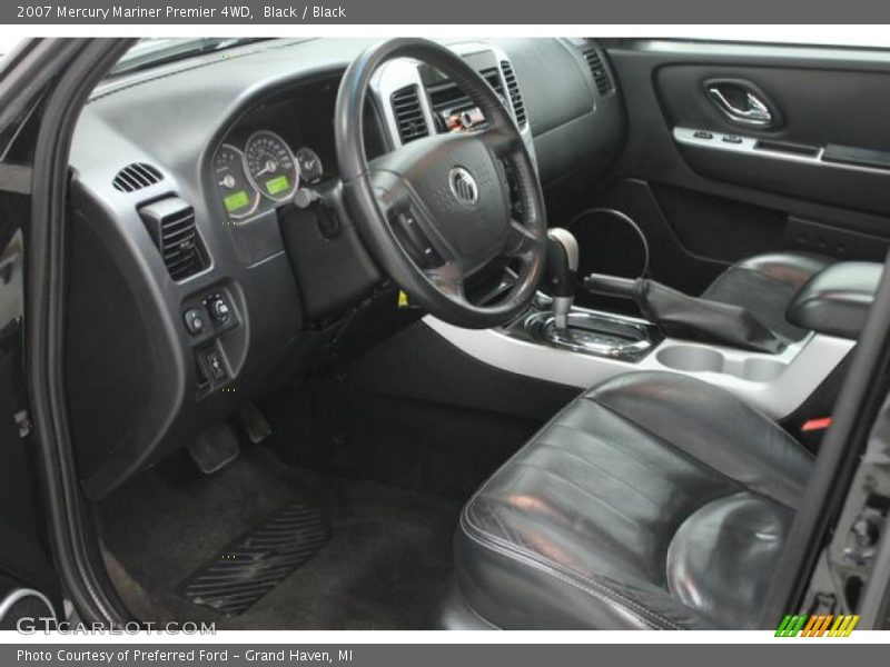 Black / Black 2007 Mercury Mariner Premier 4WD