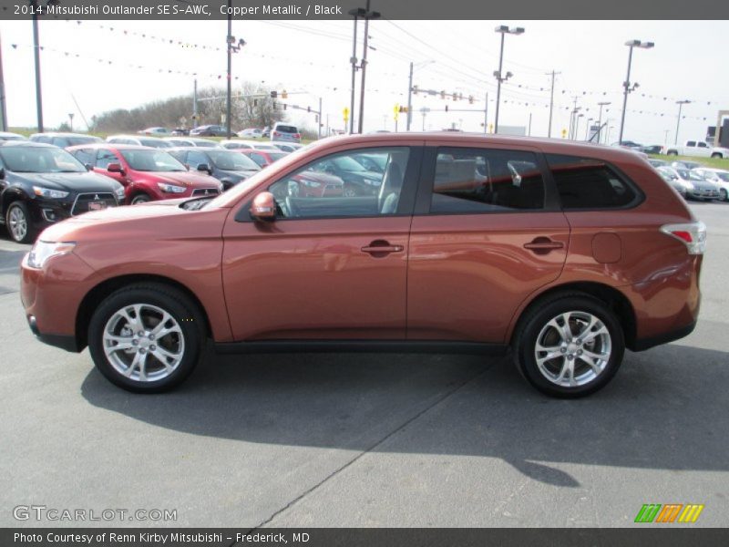 Copper Metallic / Black 2014 Mitsubishi Outlander SE S-AWC