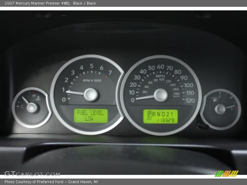 Black / Black 2007 Mercury Mariner Premier 4WD