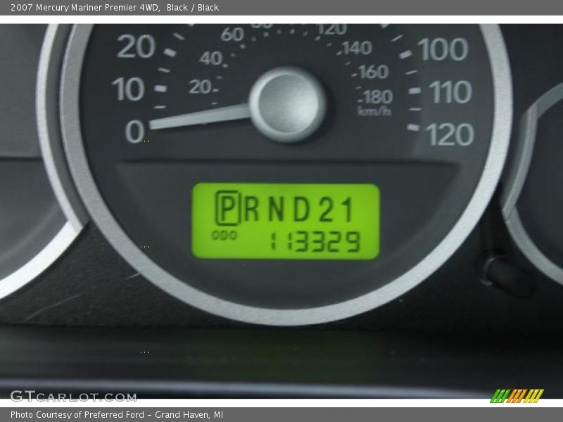 Black / Black 2007 Mercury Mariner Premier 4WD