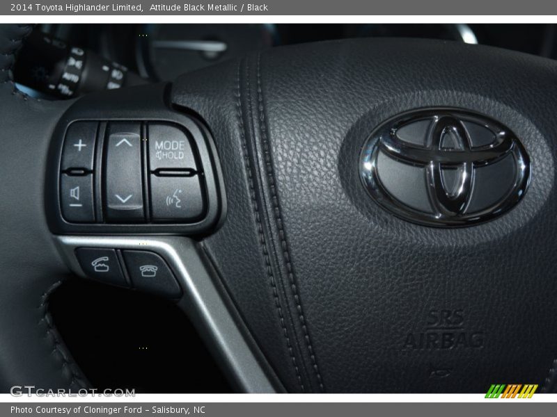 Attitude Black Metallic / Black 2014 Toyota Highlander Limited