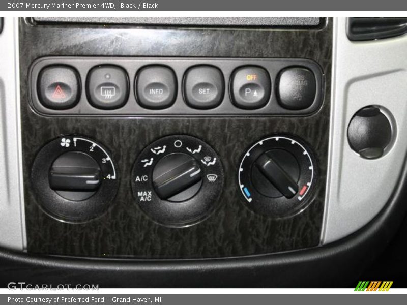 Black / Black 2007 Mercury Mariner Premier 4WD