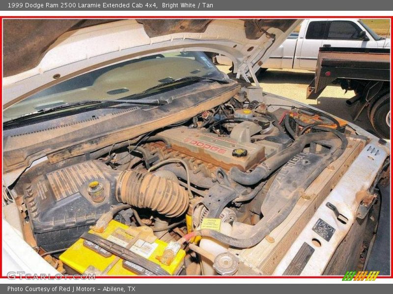 Bright White / Tan 1999 Dodge Ram 2500 Laramie Extended Cab 4x4