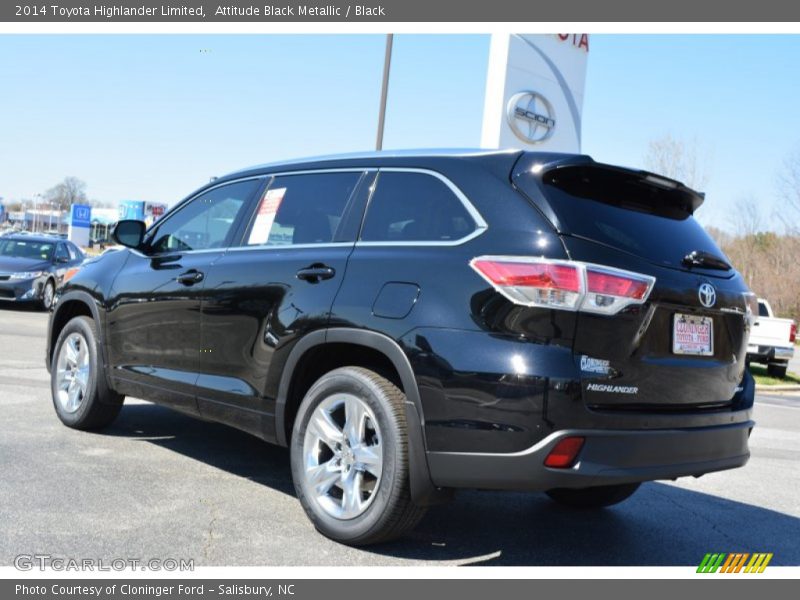Attitude Black Metallic / Black 2014 Toyota Highlander Limited