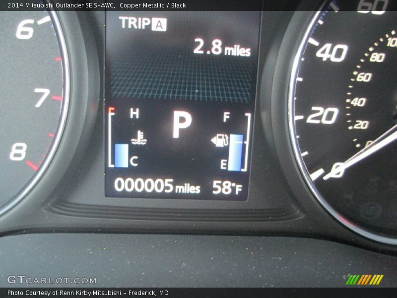 Copper Metallic / Black 2014 Mitsubishi Outlander SE S-AWC
