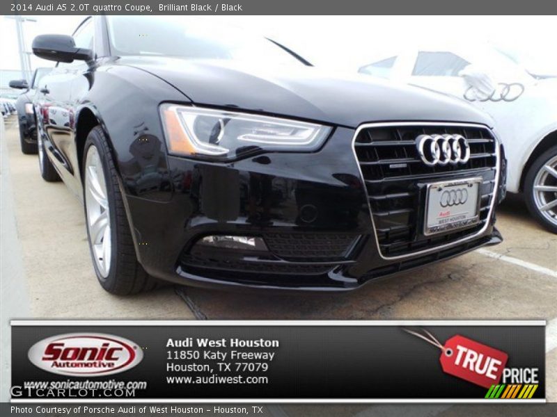 Brilliant Black / Black 2014 Audi A5 2.0T quattro Coupe