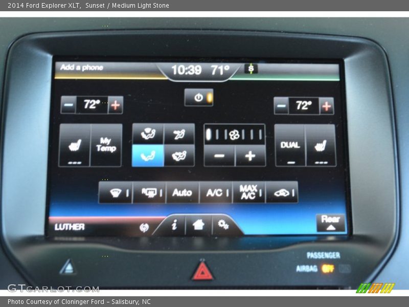 Sunset / Medium Light Stone 2014 Ford Explorer XLT